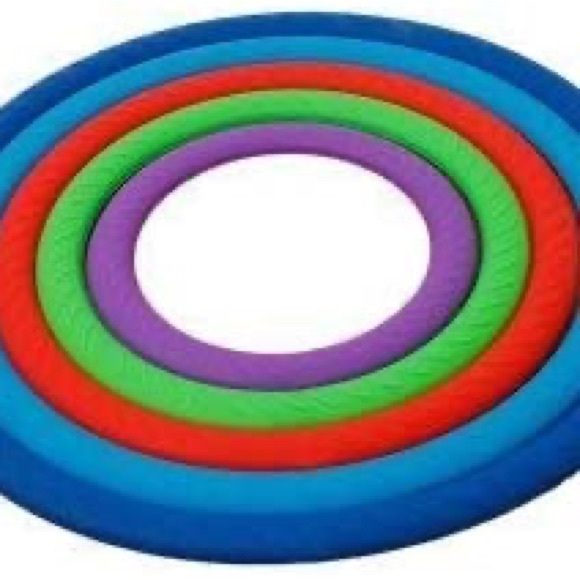 Proctor Silex 5 Piece Silicone Trivet Rings Assorted Colors. 4”, 5”, 6”, 7”, 8” - Picture 2 of 2